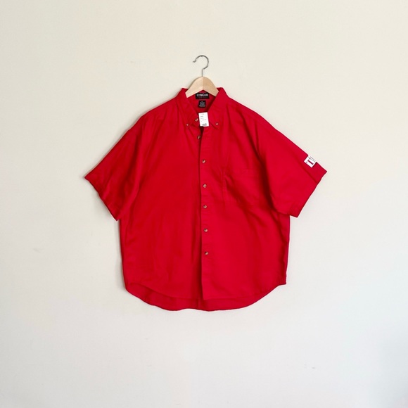 NEW Vintage TLC Trading Spaces TV Show Graphic Red Button Down Shirt Men’s XL - Picture 4 of 7